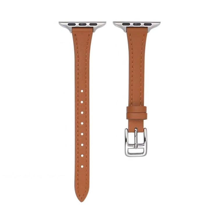 T-förmiges schlankes echtes Leder-Uhrenarmband, für Apple Watch Series 2 42mm, für Apple Watch 2 38mm, für Apple Watch 42mm, für Apple Watch 38mm