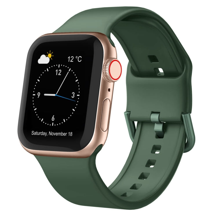 Silikon-Uhrenarmband mit Dornschließe, für Apple Watch 38 mm