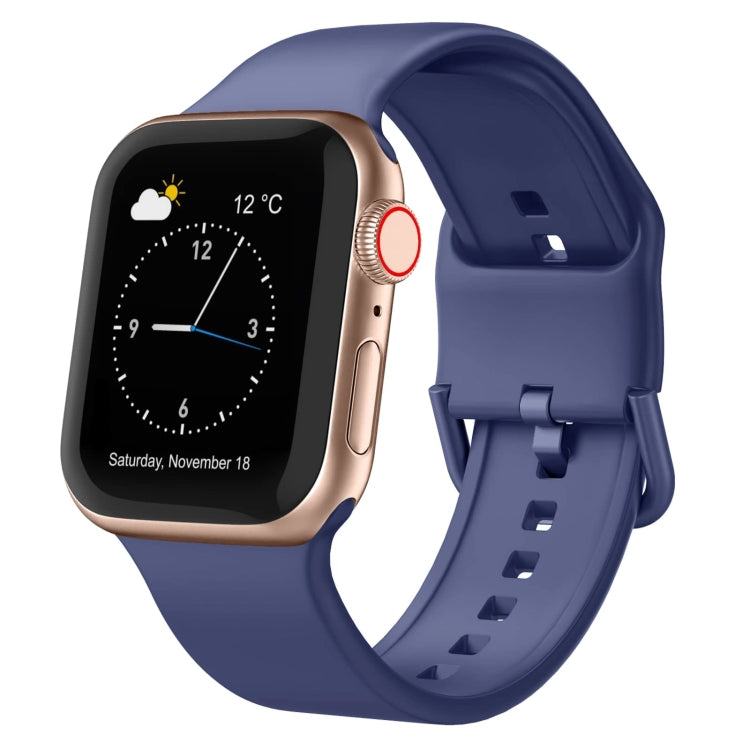 Pin Buckle Silicone Watch Band, For Apple Watch SE 44mm