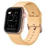 Pin Buckle Silicone Watch Band, For Apple Watch Series 6 44mm