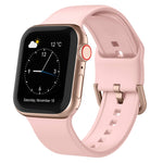 Pin Buckle Silicone Watch Band, For Apple Watch Series 5 44mm