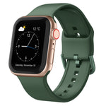Pin Buckle Silicone Watch Band, For Apple Watch Series 4 44mm
