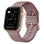 Pin Buckle Silicone Watch Band, For Apple Watch Series 4 40mm