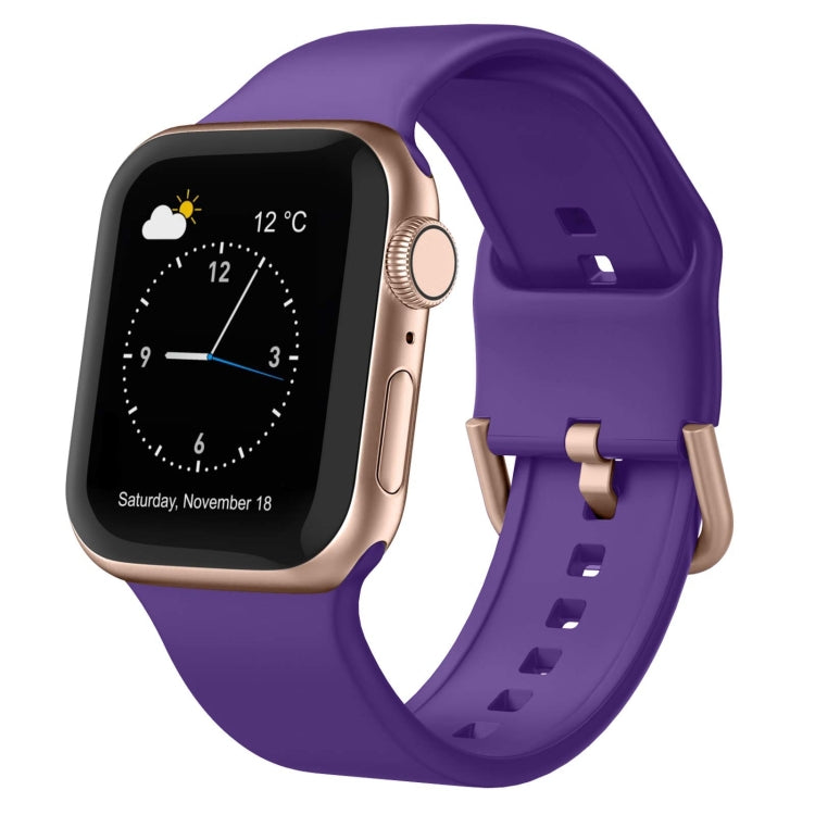 Uhrenarmband aus Silikon mit Dornschließe, für Apple Watch Series 9 45mm