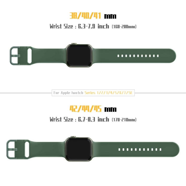 Uhrenarmband aus Silikon mit Dornschließe, für Apple Watch Series 9 45mm