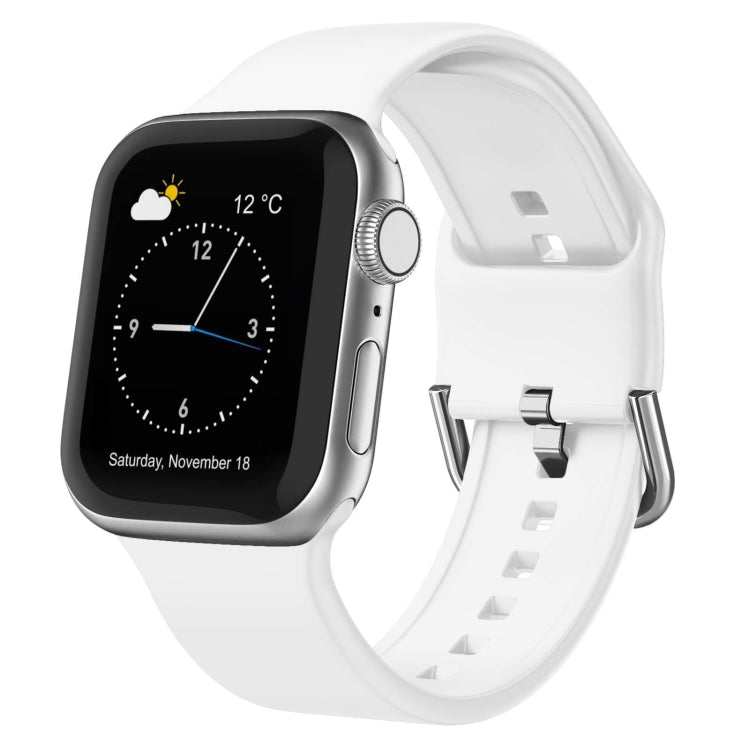 Uhrenarmband aus Silikon mit Dornschließe, für Apple Watch Series 9 45mm