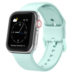 Uhrenarmband aus Silikon mit Dornschließe, für Apple Watch Series 9 45mm