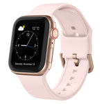 Uhrenarmband aus Silikon mit Dornschließe, für Apple Watch Series 9 45mm