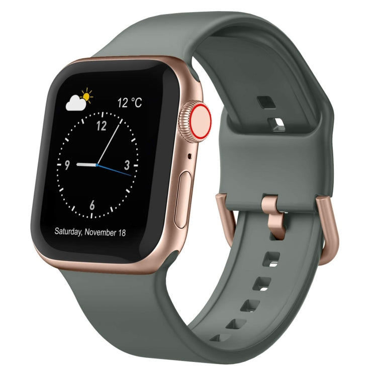 Uhrenarmband aus Silikon mit Dornschließe, für Apple Watch Series 9 45mm