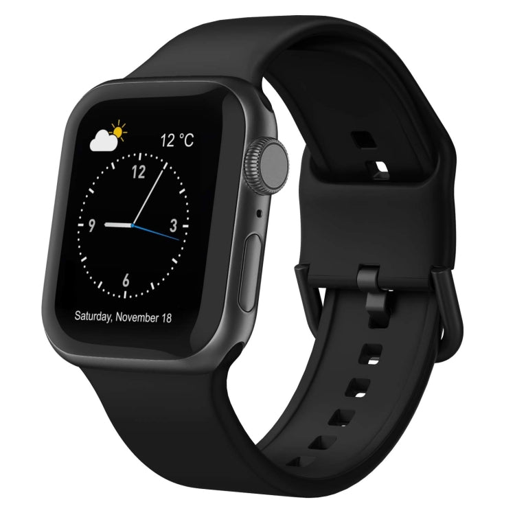 Uhrenarmband aus Silikon mit Dornschließe, für Apple Watch Series 9 45mm