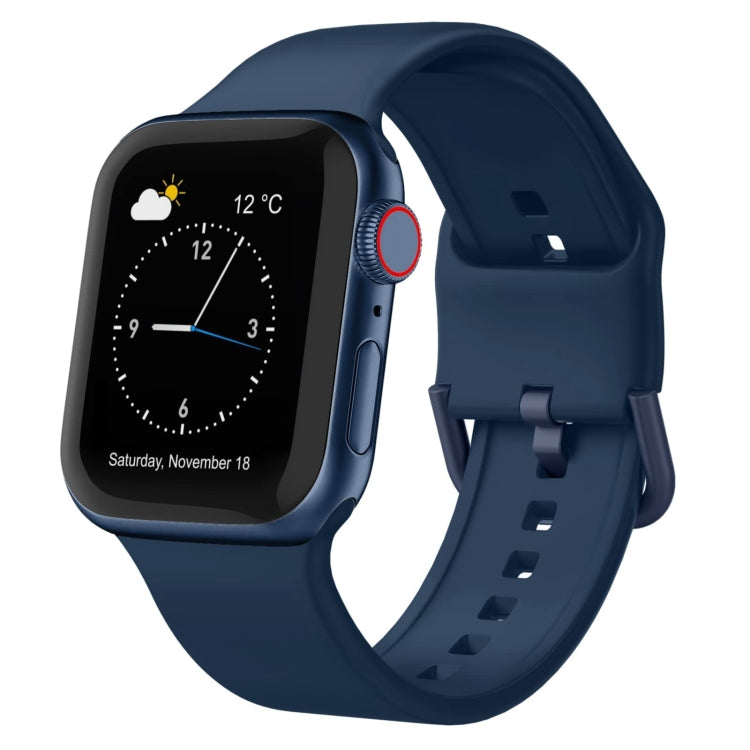 Uhrenarmband aus Silikon mit Dornschließe, für Apple Watch Series 9 45mm