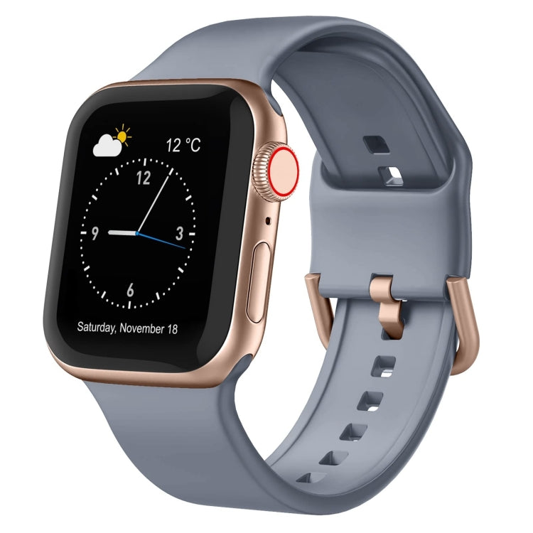 Uhrenarmband aus Silikon mit Dornschließe, für Apple Watch Series 9 45mm