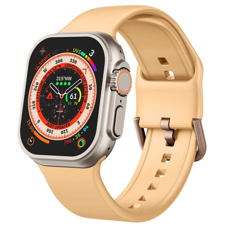 Uhrenarmband aus Silikon mit Dornschließe, für Apple Watch Series 9 45mm