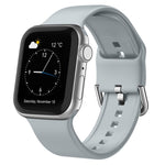 Uhrenarmband aus Silikon mit Dornschließe, für Apple Watch Series 9 45mm