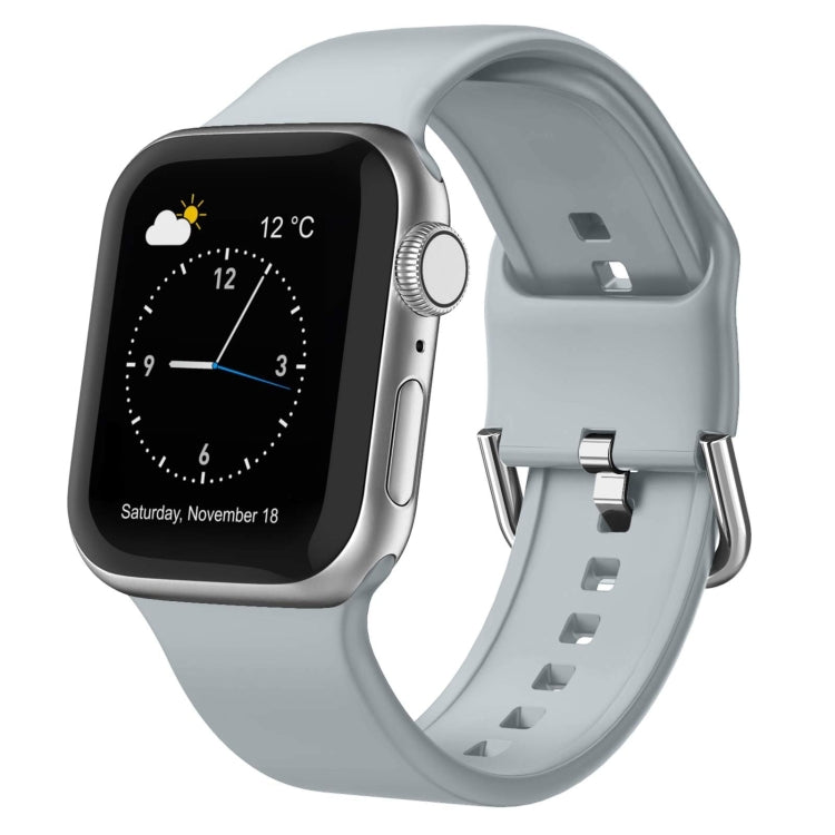 Uhrenarmband aus Silikon mit Dornschließe, für Apple Watch Series 9 45mm