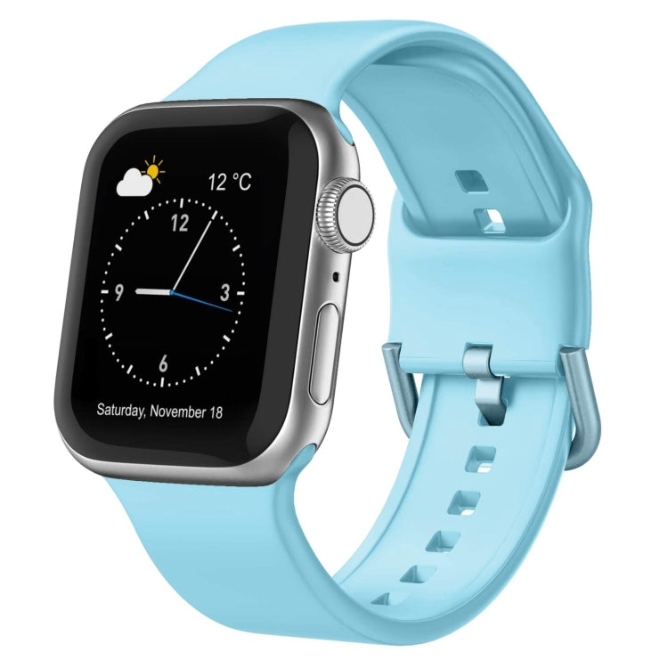 Uhrenarmband aus Silikon mit Dornschließe, für Apple Watch Series 9 45mm