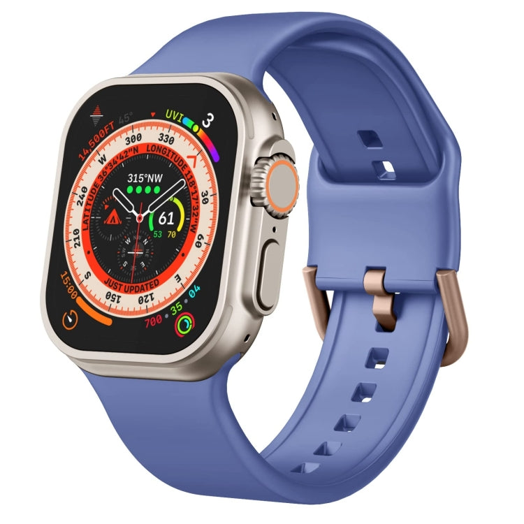 Uhrenarmband aus Silikon mit Dornschließe, für Apple Watch Series 9 45mm