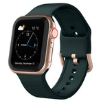 Uhrenarmband aus Silikon mit Dornschließe, für Apple Watch Series 9 45mm