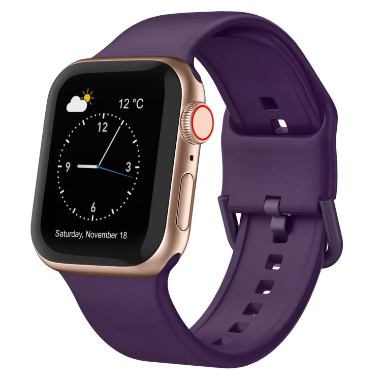 Uhrenarmband aus Silikon mit Dornschließe, für Apple Watch Series 9 45mm
