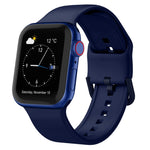 Uhrenarmband aus Silikon mit Dornschließe, für Apple Watch Series 9 45mm