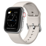 Uhrenarmband aus Silikon mit Dornschließe, für Apple Watch Series 9 45mm