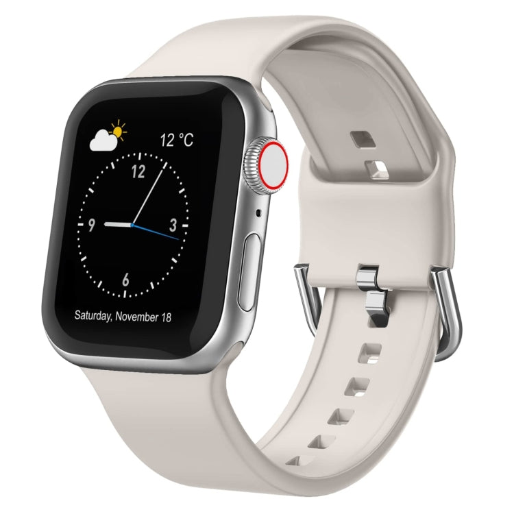 Uhrenarmband aus Silikon mit Dornschließe, für Apple Watch Series 9 45mm