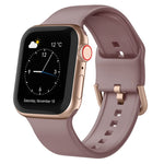 Uhrenarmband aus Silikon mit Dornschließe, für Apple Watch Series 9 45mm