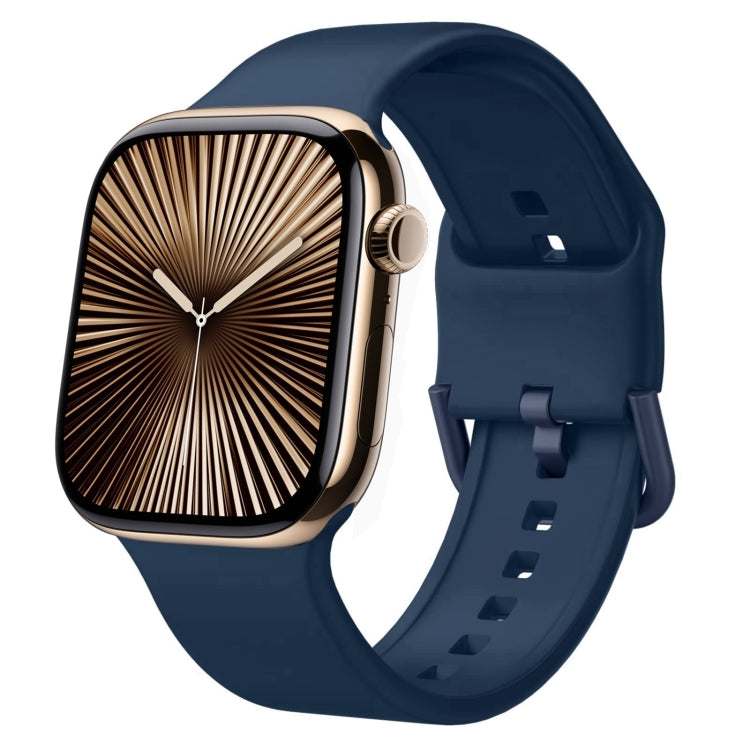 Pin Buckle Silicone Watch Band, For Apple Watch Series 10 46mm