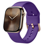 Uhrenarmband aus Silikon mit Dornschließe, für Apple Watch Series 10 42mm