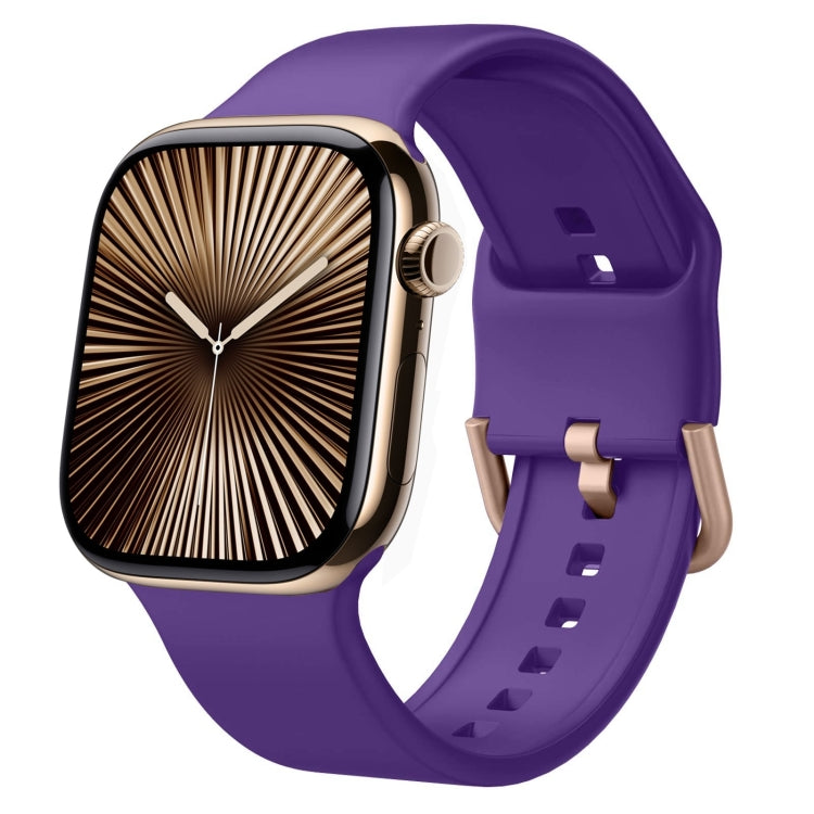 Uhrenarmband aus Silikon mit Dornschließe, für Apple Watch Series 10 42mm