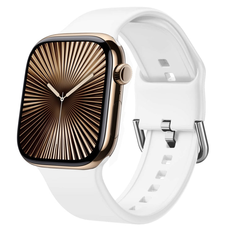 Uhrenarmband aus Silikon mit Dornschließe, für Apple Watch Series 10 42mm