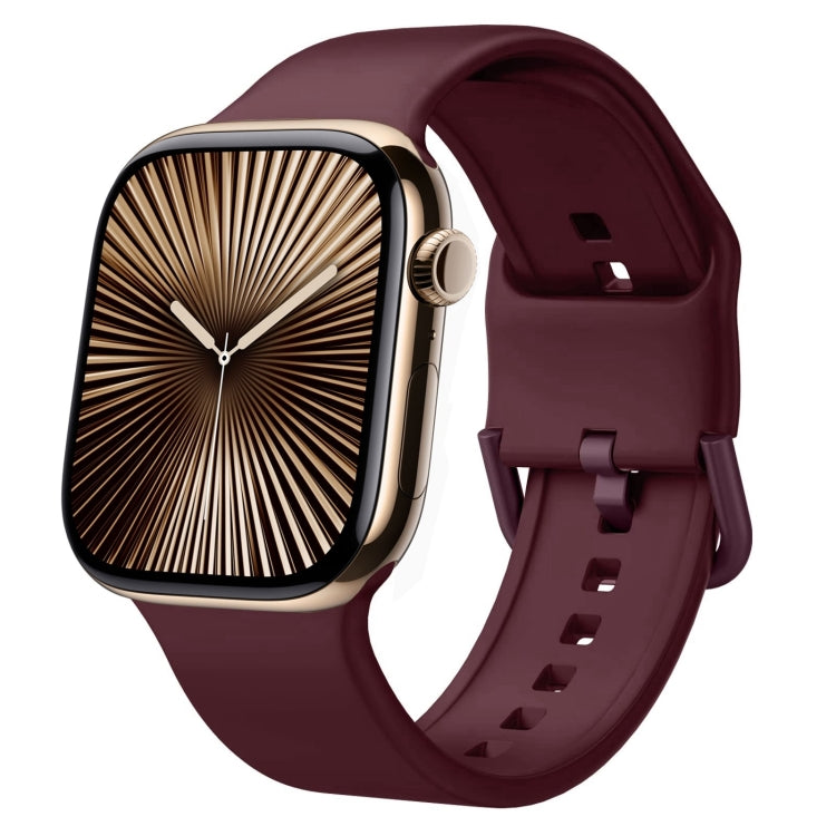 Uhrenarmband aus Silikon mit Dornschließe, für Apple Watch Series 10 42mm
