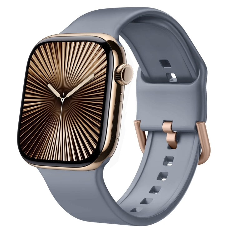 Uhrenarmband aus Silikon mit Dornschließe, für Apple Watch Series 10 42mm