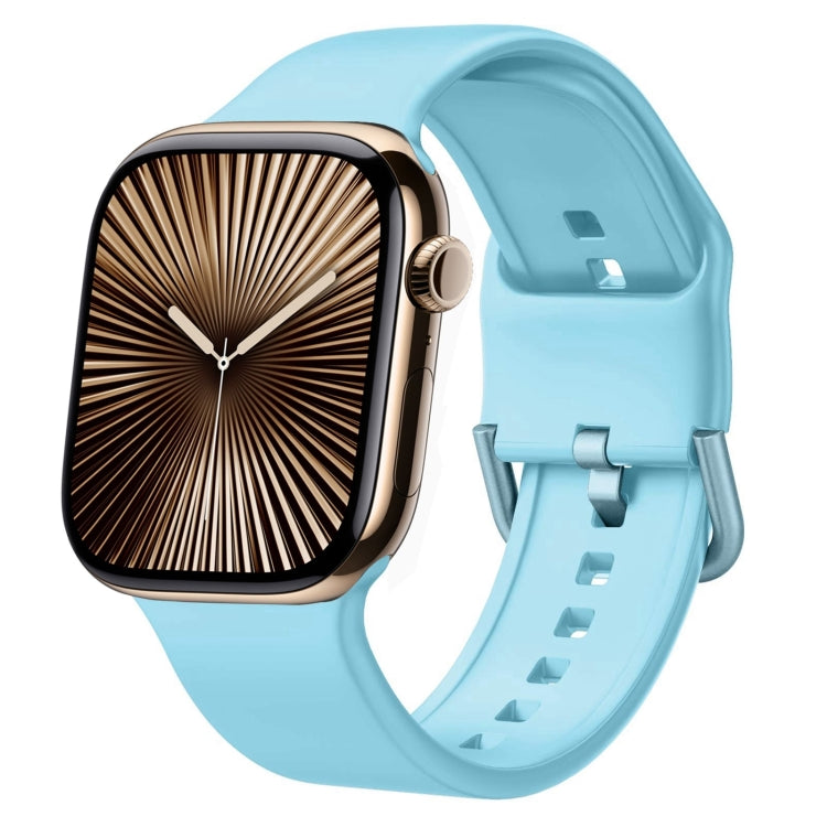 Uhrenarmband aus Silikon mit Dornschließe, für Apple Watch Series 10 42mm