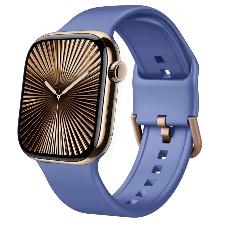 Uhrenarmband aus Silikon mit Dornschließe, für Apple Watch Series 10 42mm