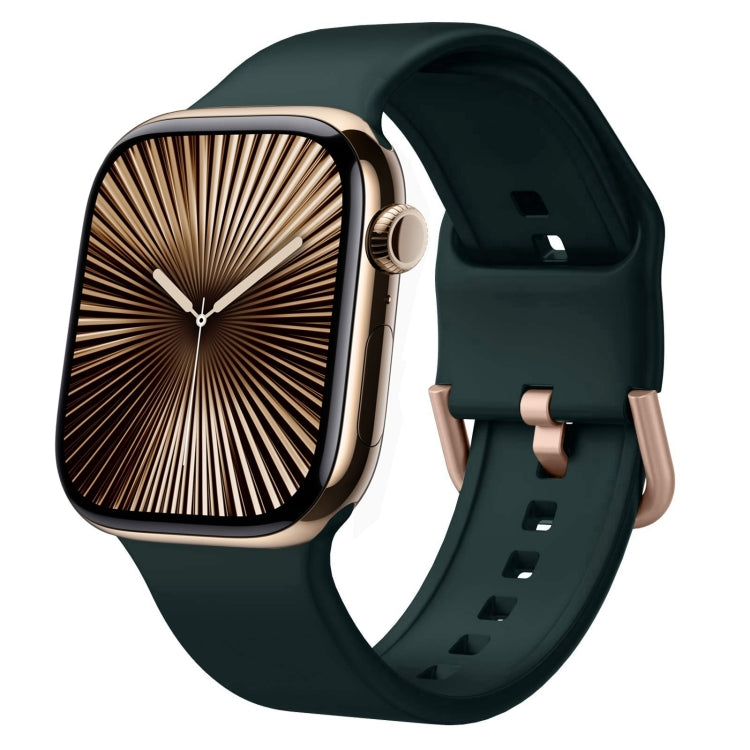 Uhrenarmband aus Silikon mit Dornschließe, für Apple Watch Series 10 42mm