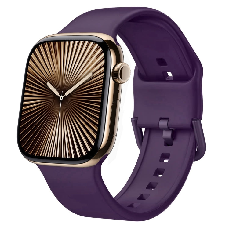 Uhrenarmband aus Silikon mit Dornschließe, für Apple Watch Series 10 42mm