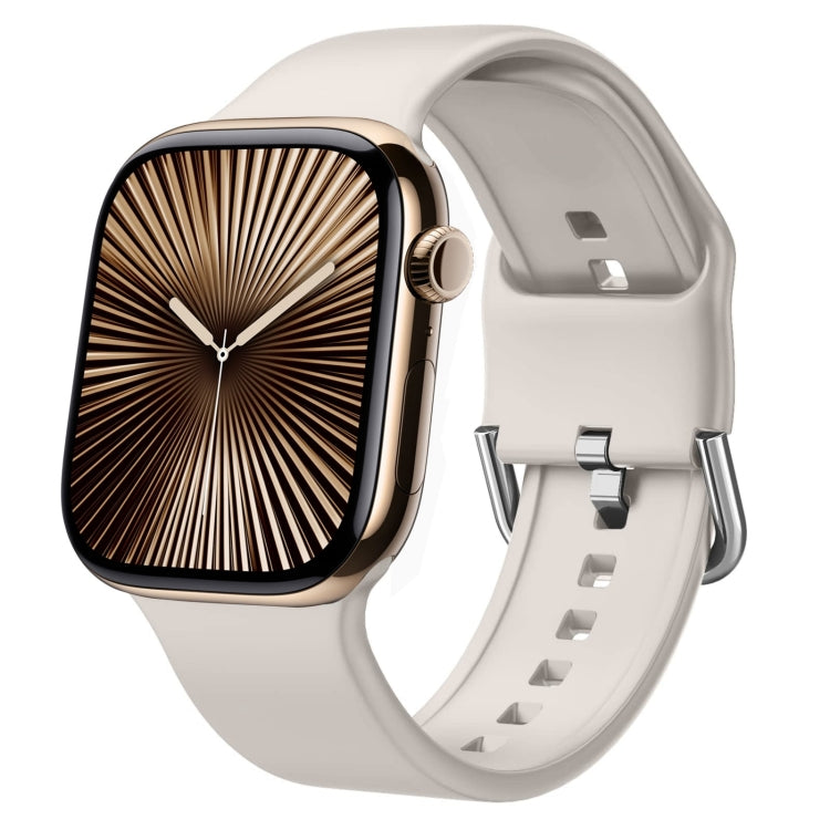 Uhrenarmband aus Silikon mit Dornschließe, für Apple Watch Series 10 42mm