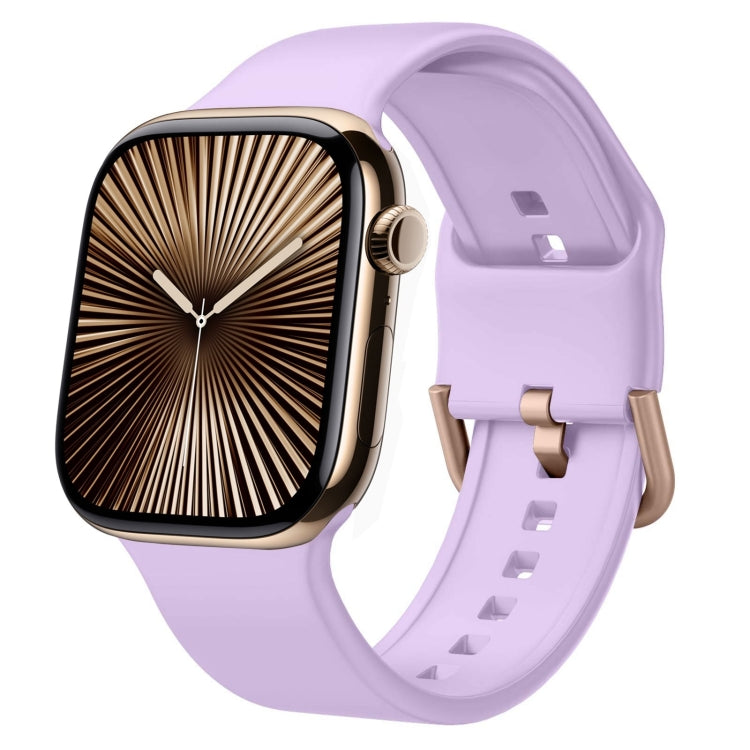 Uhrenarmband aus Silikon mit Dornschließe, für Apple Watch Series 10 42mm