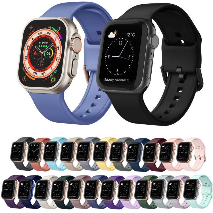 Uhrenarmband aus Silikon mit Dornschließe, für Apple Watch Series 9 45mm