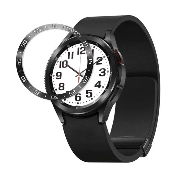 Stilvoller Edelstahl-Schutzrahmen für Smartwatches, passend für Samsung Galaxy Watch6 Classic 47 mm und 43 mm