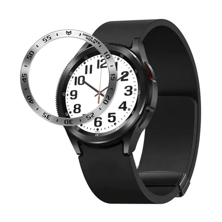 Stilvoller Edelstahl-Schutzrahmen für Smartwatches, passend für Samsung Galaxy Watch6 Classic 47 mm und 43 mm