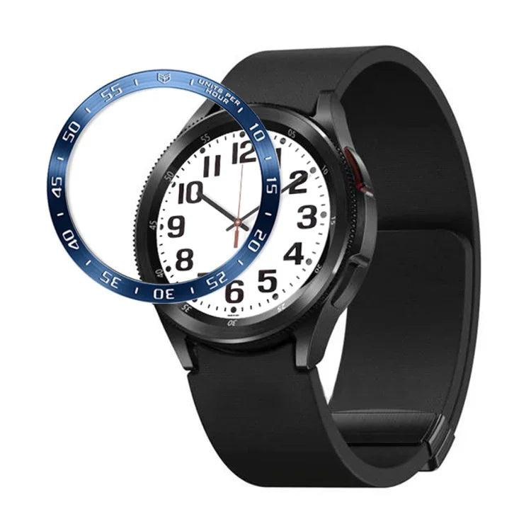 Stilvoller Edelstahl-Schutzrahmen für Smartwatches, passend für Samsung Galaxy Watch6 Classic 47 mm und 43 mm