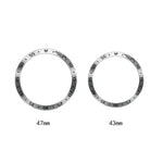 Stilvoller Edelstahl-Schutzrahmen für Smartwatches, passend für Samsung Galaxy Watch6 Classic 47 mm und 43 mm