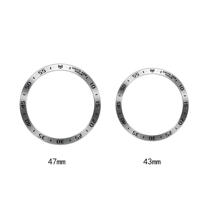 Stilvoller Edelstahl-Schutzrahmen für Smartwatches, passend für Samsung Galaxy Watch6 Classic 47 mm und 43 mm