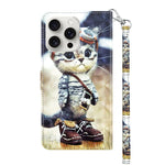 3D Painted Leather Phone Case, For iPhone 16 Pro Max, For iPhone 16 Pro, For iPhone 16 Plus, For iPhone 16