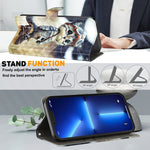3D Painted Leather Phone Case, For iPhone 16 Pro Max, For iPhone 16 Pro, For iPhone 16 Plus, For iPhone 16