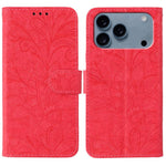 Klappbare Leder-Handyhülle mit Spitzenblumenprägung, Für iPhone 17e / 16e, Für iPhone 17 Pro Max, Für iPhone 17 Pro, Für iPhone 17, Für iPhone Air, Für iPhone 16 Pro Max, Für iPhone 16 Pro, Für iPhone 16 Plus
