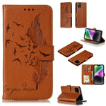 Handyhülle aus Leder mit Feder- und Litschi-Muster, für iPhone 17 Pro Max, für iPhone 17 Pro, für iPhone 17, für iPhone Air, für iPhone 15 Pro Max, für iPhone 15 Pro, für iPhone 15 Plus, für iPhone 15