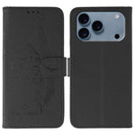 Handyhülle aus Leder mit Feder- und Litschi-Muster, für iPhone 17 Pro Max, für iPhone 17 Pro, für iPhone 17, für iPhone Air, für iPhone 15 Pro Max, für iPhone 15 Pro, für iPhone 15 Plus, für iPhone 15